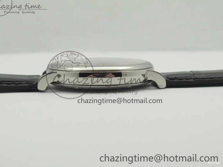 MIROTIME 0730 Portofino Automatic SS MKF 1:1 Best Edition White Dial On Black Leather Strap MIYOTA 9015 V Original 7204